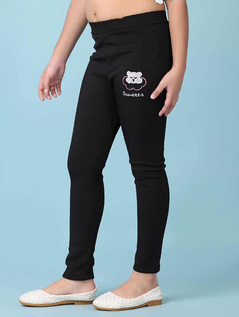 girls solid mid rise legging - 21521208 -  Standard Image - 2