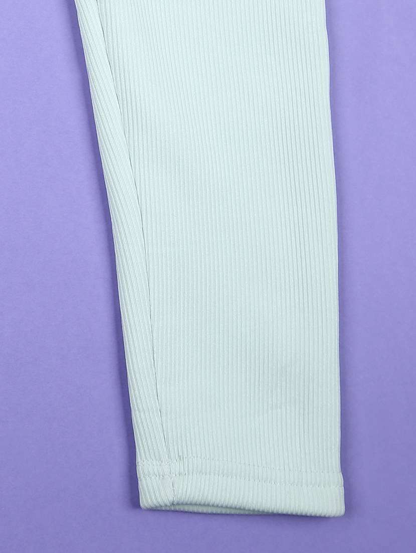 girls solid mid rise legging - 21521211 -  Standard Image - 2