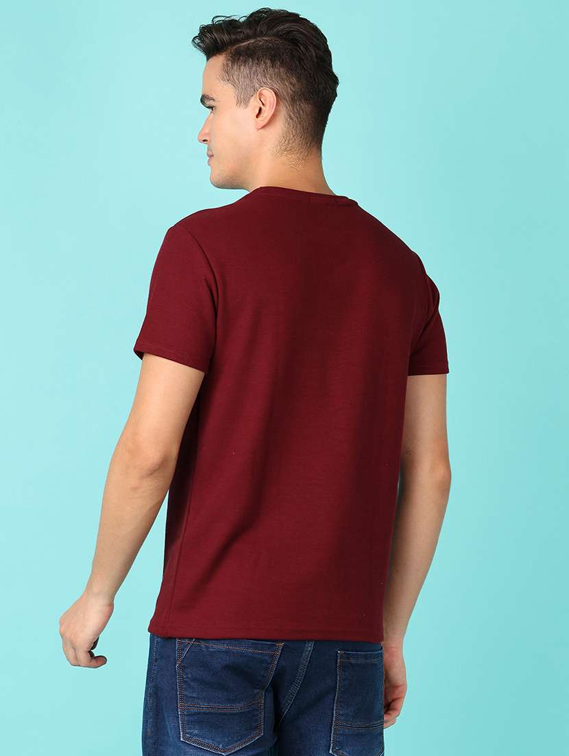 men short sleeves placement print t-shirt - 21521233 -  Standard Image - 2