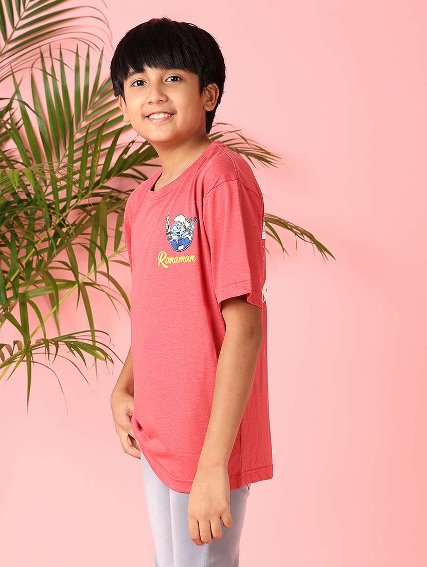 boys short sleeves front & back print t-shirt - 21521250 -  Standard Image - 2