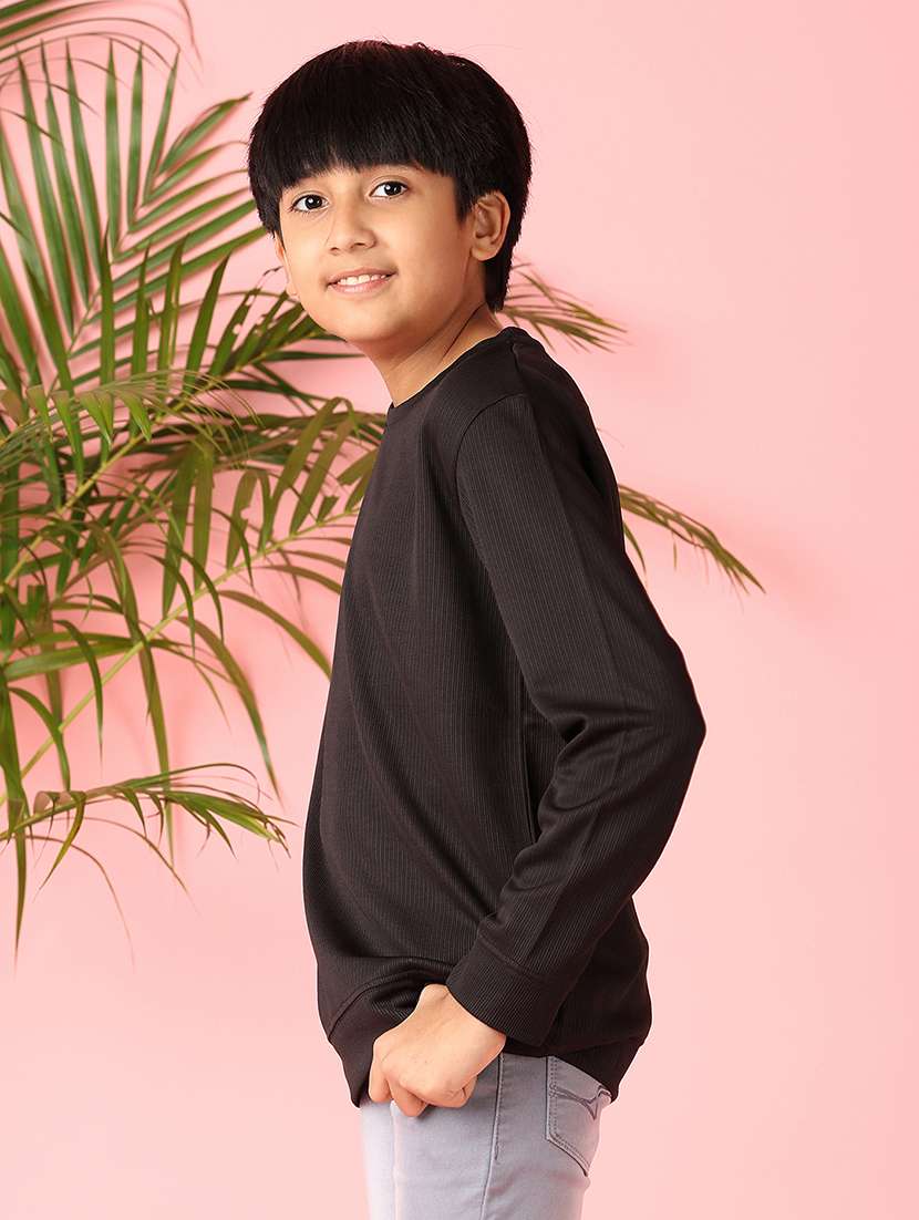 boys long sleeves solid t-shirt - 21521334 -  Standard Image - 2