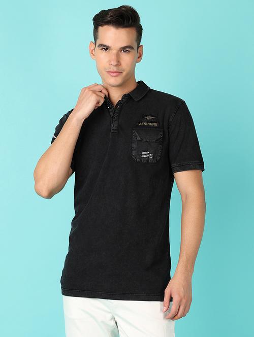 men short sleeves plain polo t-shirt - 21521343 - Standard Image - 0