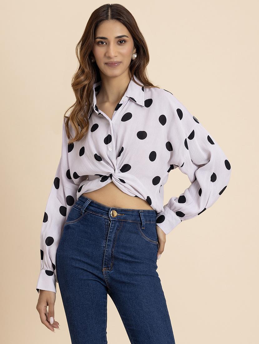 women white cotton shirt top - 21521724 -  Zoom Image - 0