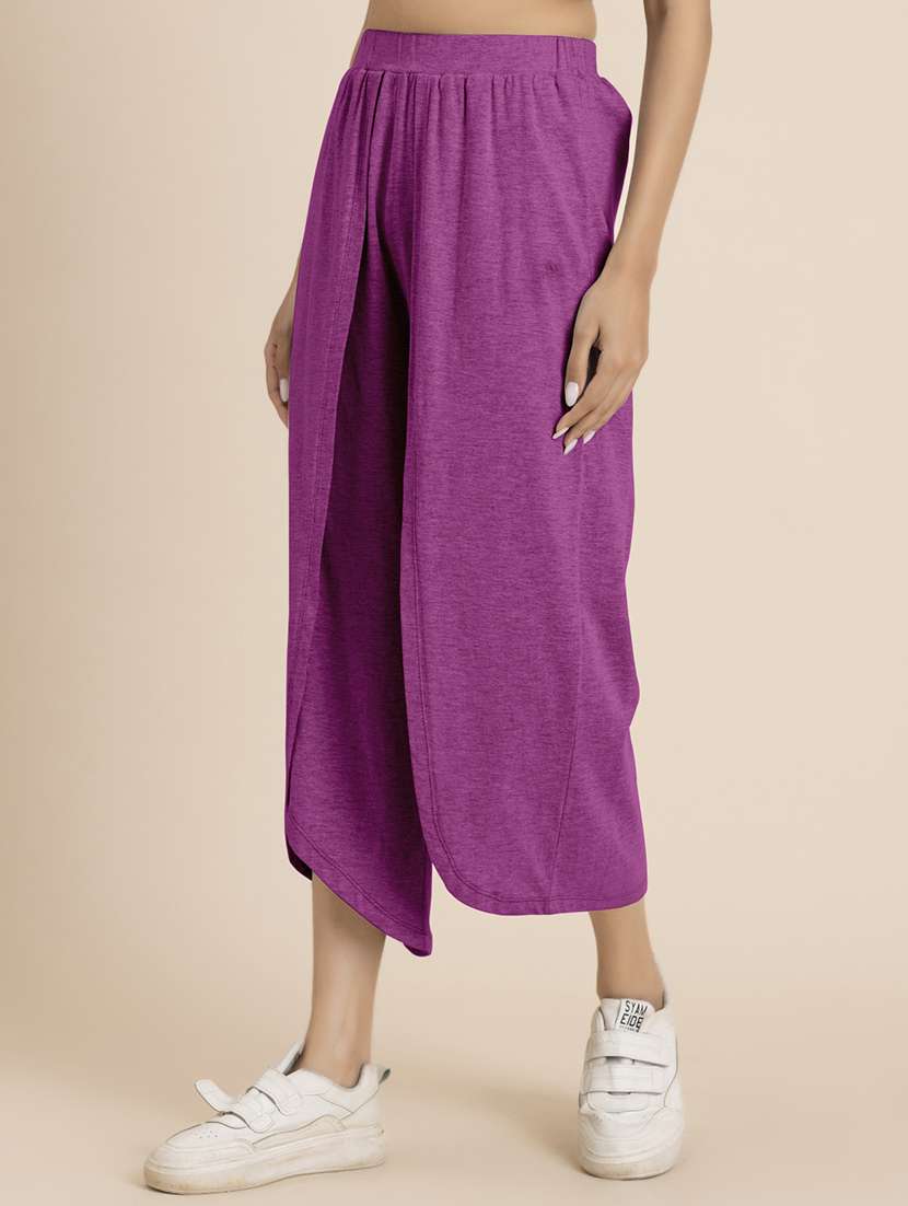 women purple hosiery culottes  - 21521770 -  Standard Image - 2