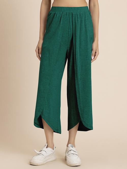 women green hosiery culottes - 21521771 - Standard Image - 0