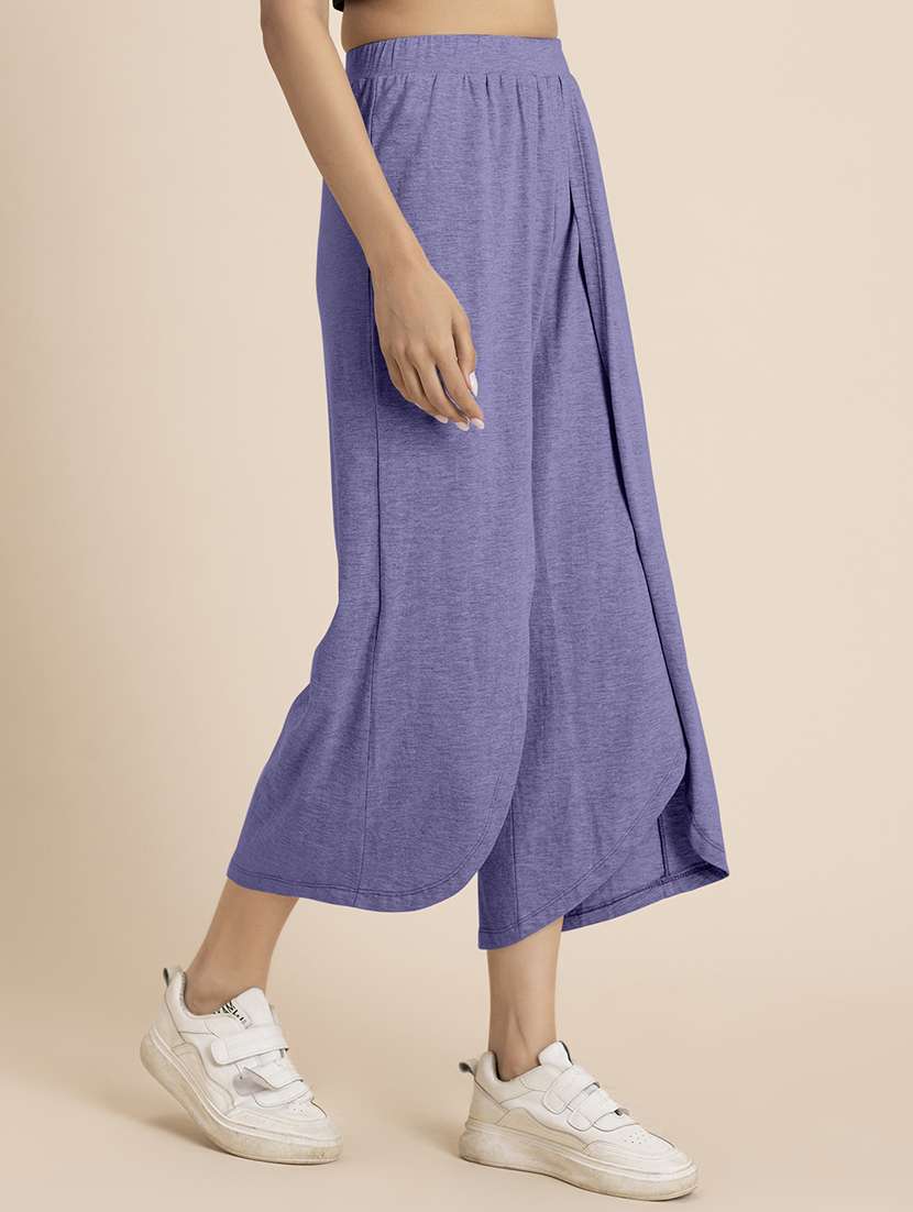 women lavender hosiery culottes - 21521772 -  Standard Image - 2