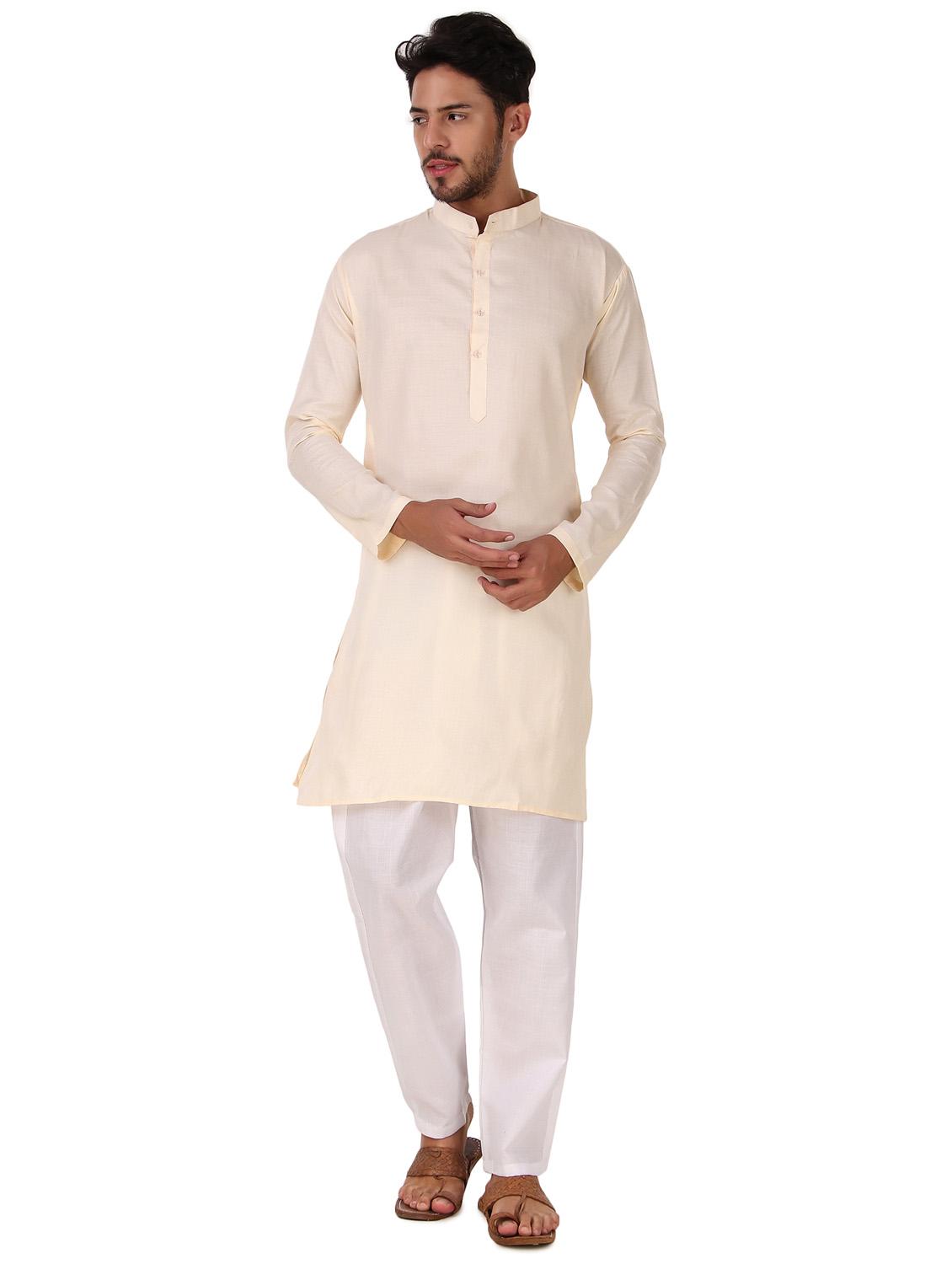 men solids kurta pyjama ethnic wear sets - 21522026 - Standard Image - 2