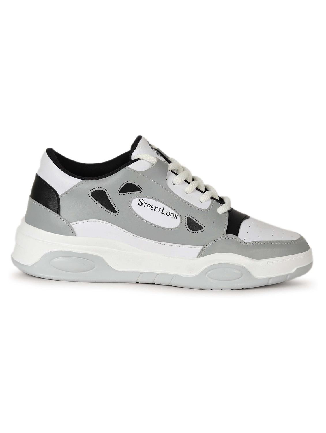 men grey lace up sneaker - 21522353 - Standard Image - 2