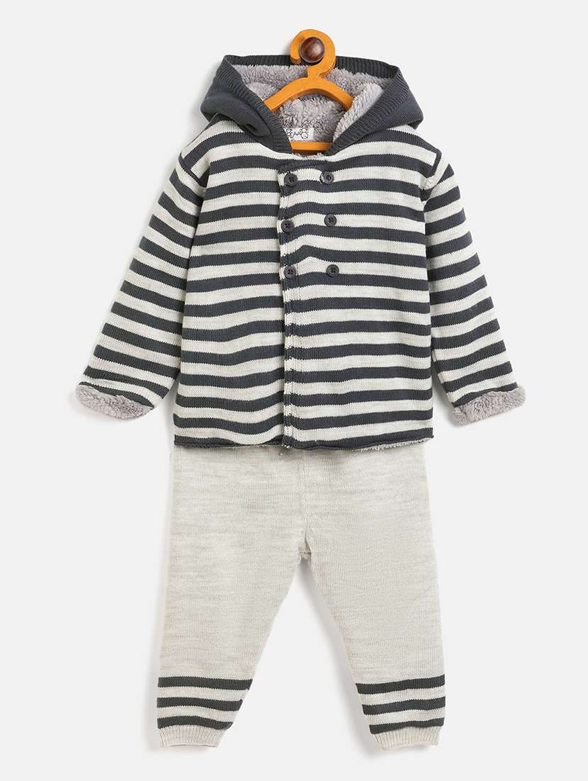 kids long sleeves sweater with joggers set - 21522678 -  Zoom Image - 0