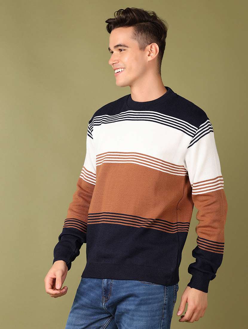 men self design long sleeve pullover - 21522831 -  Standard Image - 2