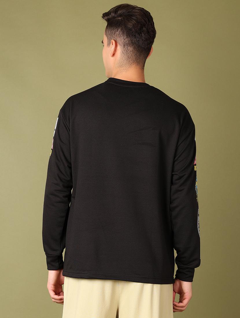 men front & back print long sleeve t-shirt - 21522900 - Standard Image - 2