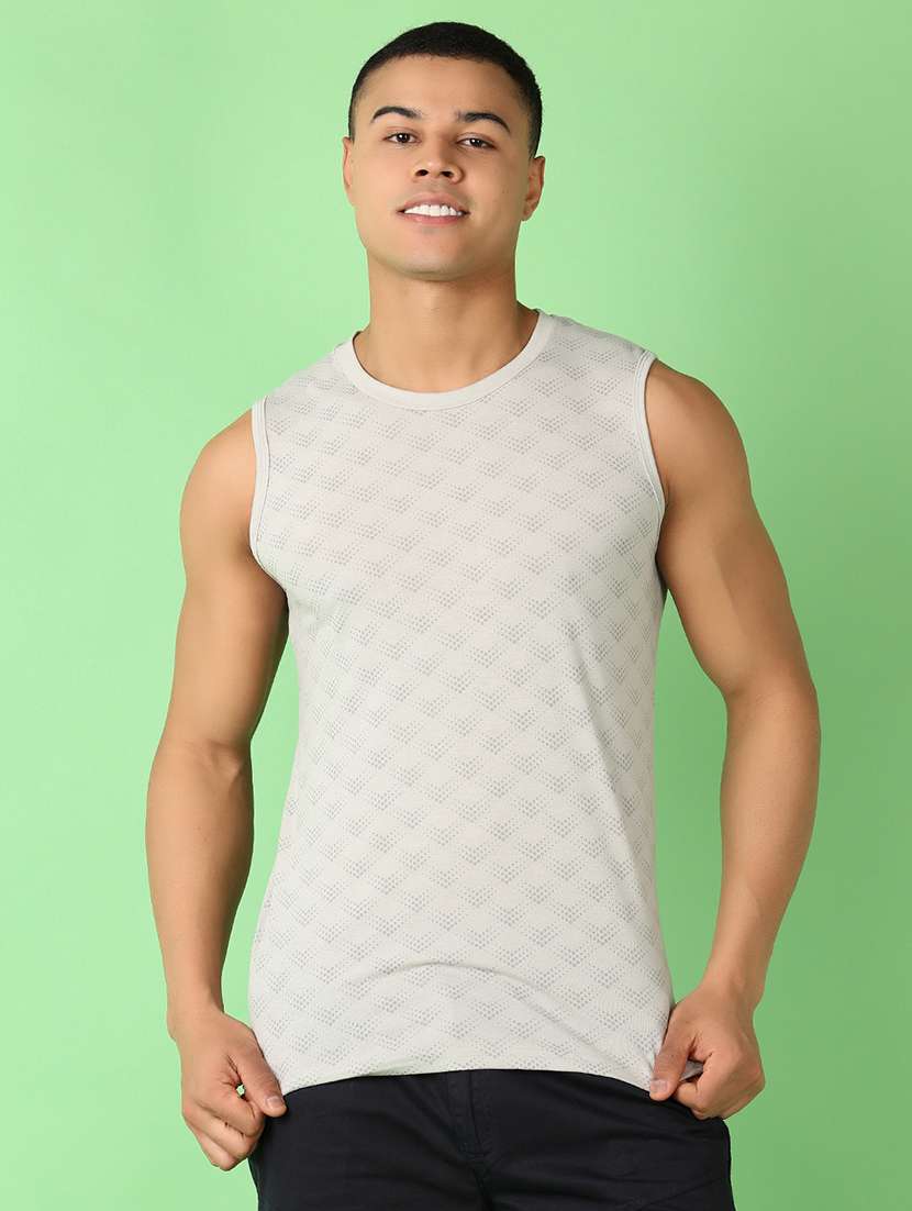 men round neck printed t-shirt