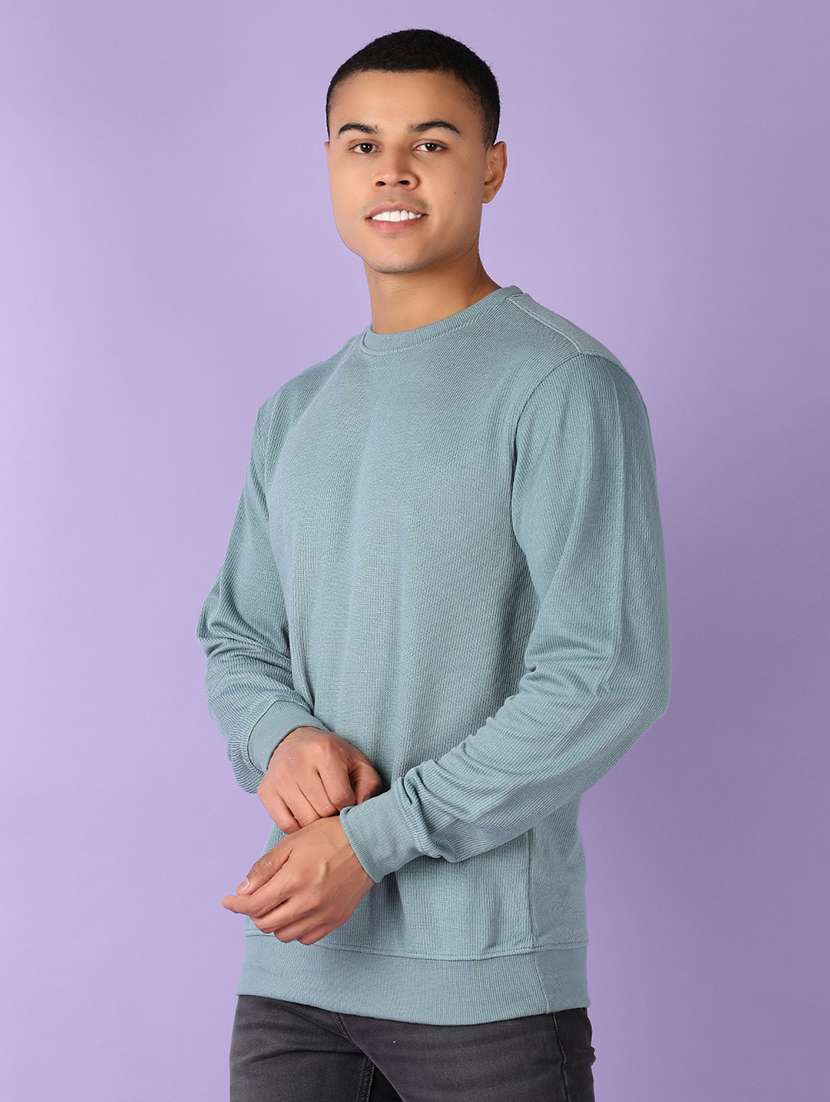 men long sleeves plain sweatshirt - 21522982 -  Standard Image - 2
