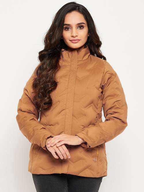 women solid long sleeves bomber jacket - 21523547 -  Standard Image - 0
