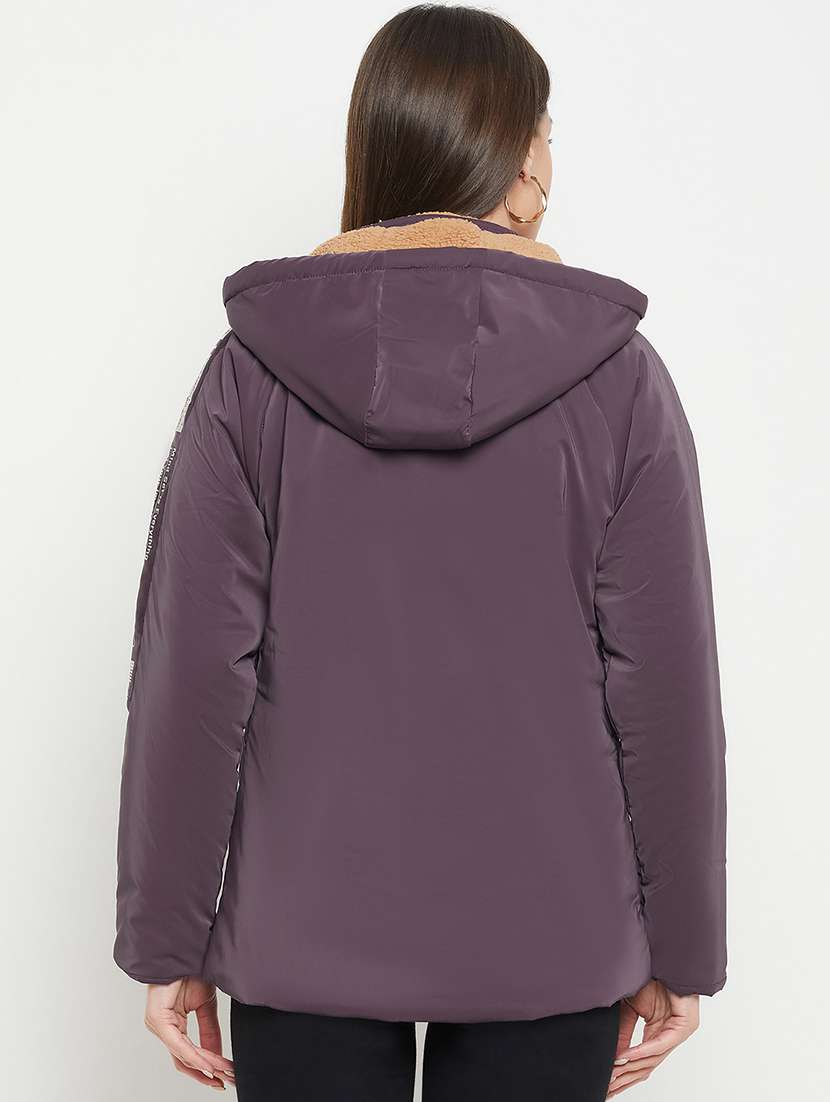 women solid long sleeves bomber jacket - 21523553 -  Standard Image - 2