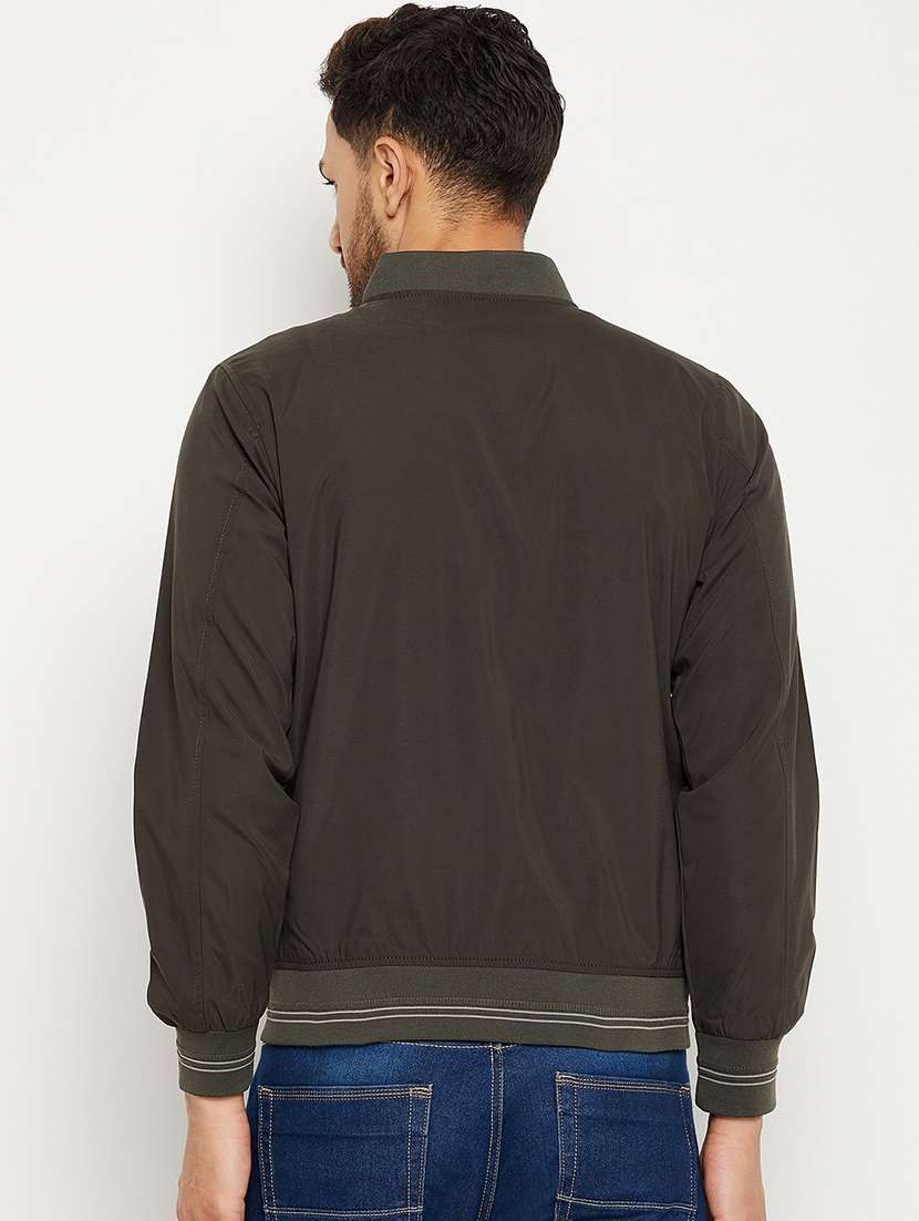 men long sleeve solid biker jacket - 21523583 -  Standard Image - 2