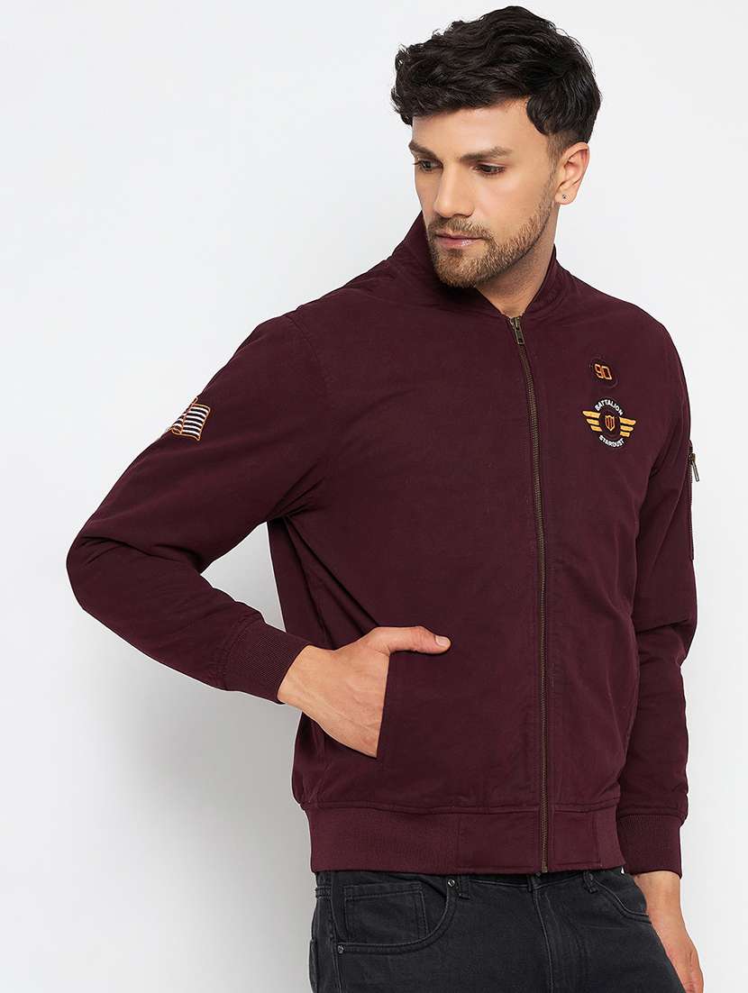 men long sleeve solid casual jacket - 21523597 -  Standard Image - 2