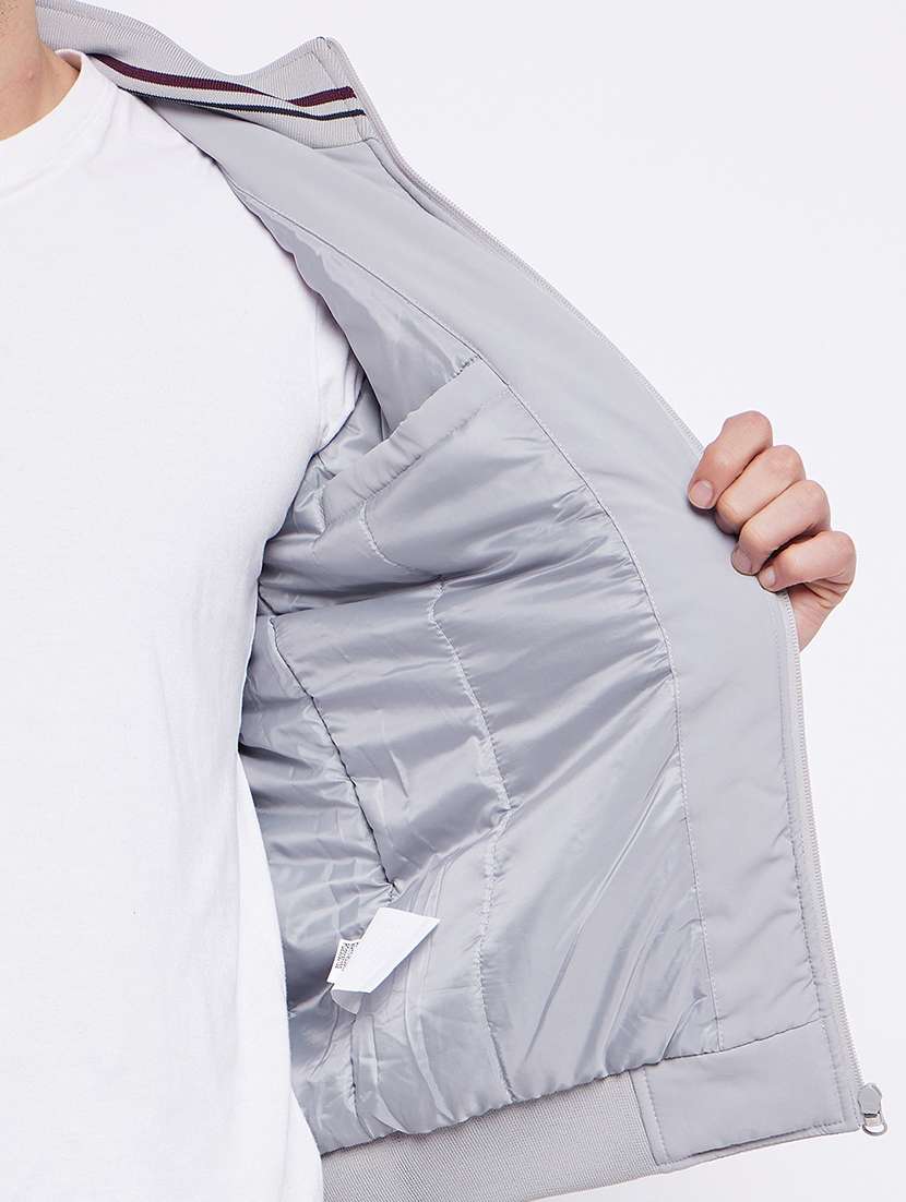 men long sleeve color block casual jacket - 21523602 -  Standard Image - 7