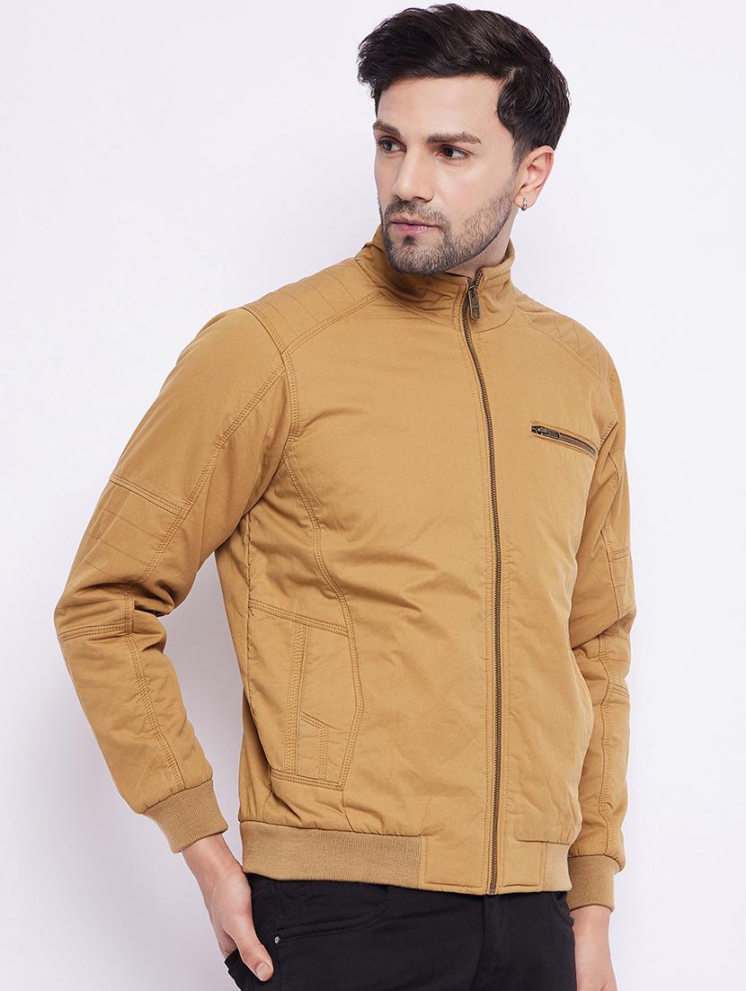 men long sleeve solid casual jacket - 21523603 - Standard Image - 2