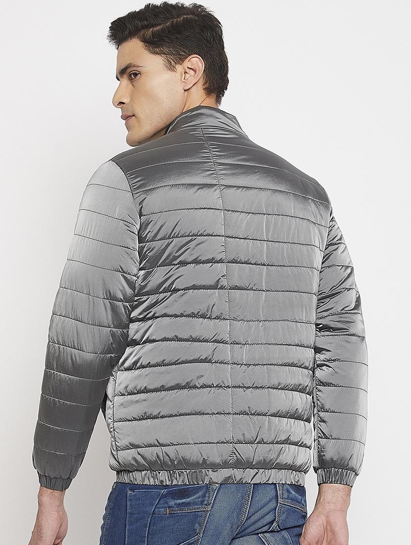 men solids long sleeves bomber jacket - 21523681 - Standard Image - 2