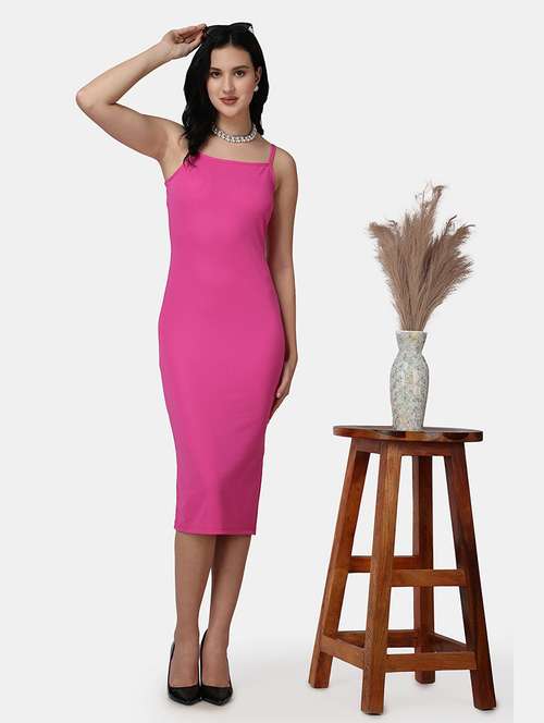 women solid sleeveless bodycon dress - 21523788 - Standard Image - 0