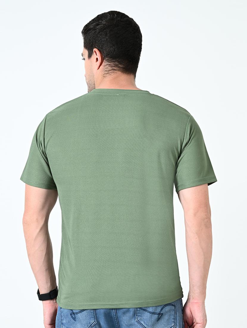men green short sleeves plain t-shirt - 21523911 - Standard Image - 2