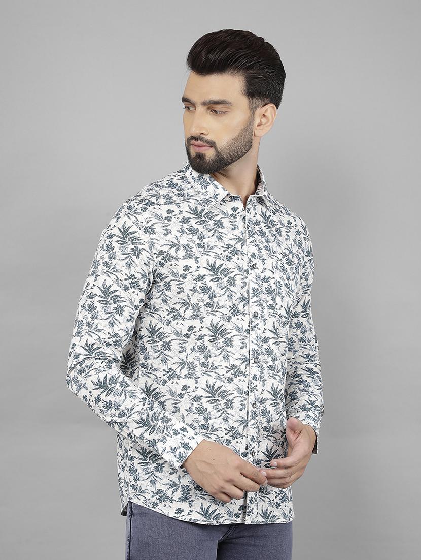 men white linen casual shirt - 21524046 - Standard Image - 2