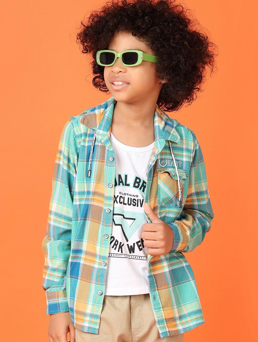 green twill shirt - 21524113 - Standard Image - 2