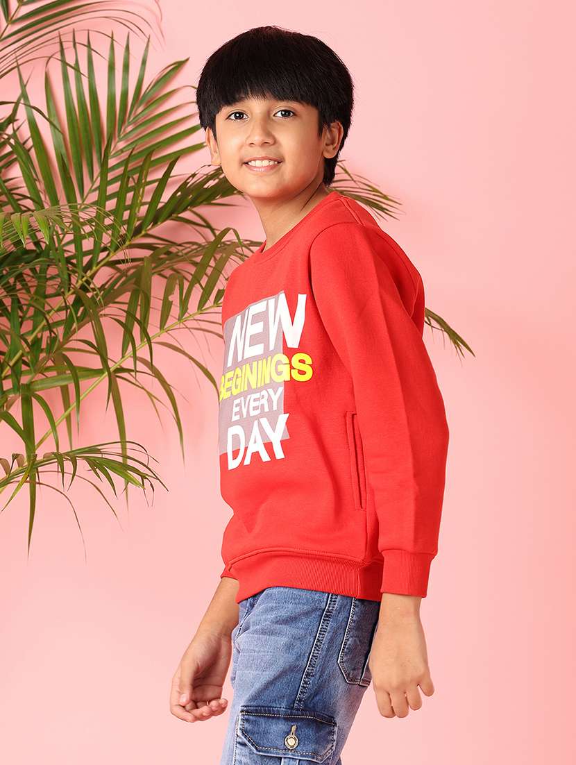 boys plain long sleeve sweatshirt - 21524114 -  Standard Image - 2