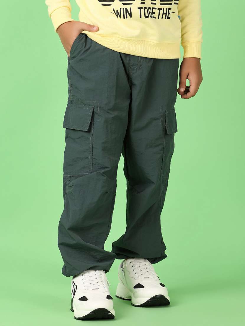 boys mid rise solid cargo