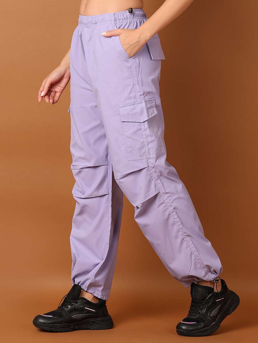 women solid mid rise cargo - 21524312 -  Standard Image - 2
