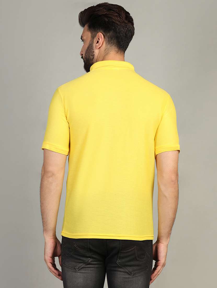 men polo neck plain t-shirt - 21524816 -  Standard Image - 2
