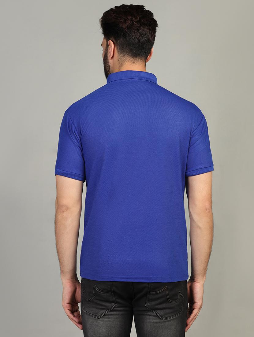 men polo neck plain t-shirt - 21524823 - Standard Image - 2
