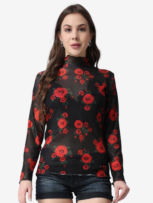 women floral printed long sleeves top - 21525082 -  Standard Image - 0