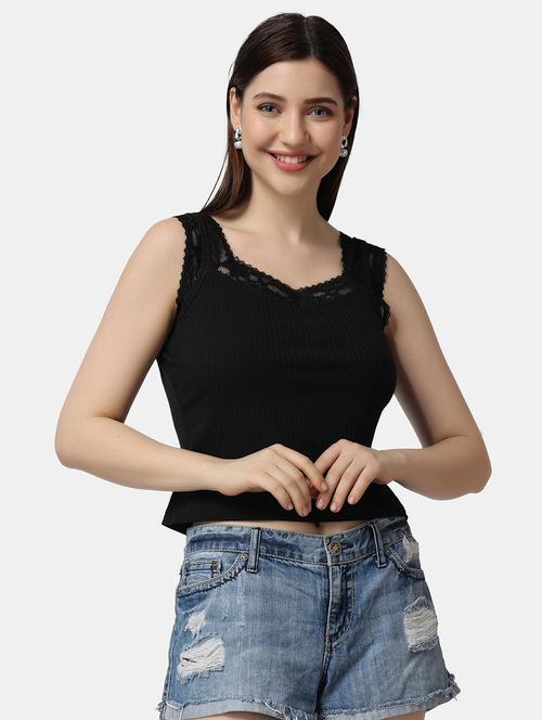 women self design sleeveless top - 21525103 -  Standard Image - 0