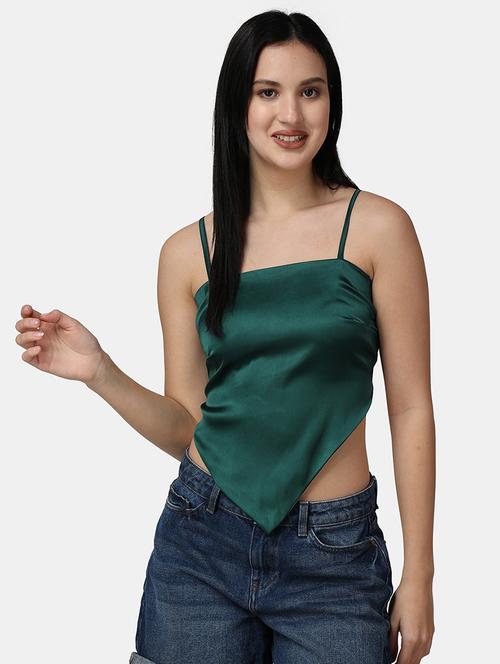 women solid sleeveless asymmetric top - 21525117 - Standard Image - 0
