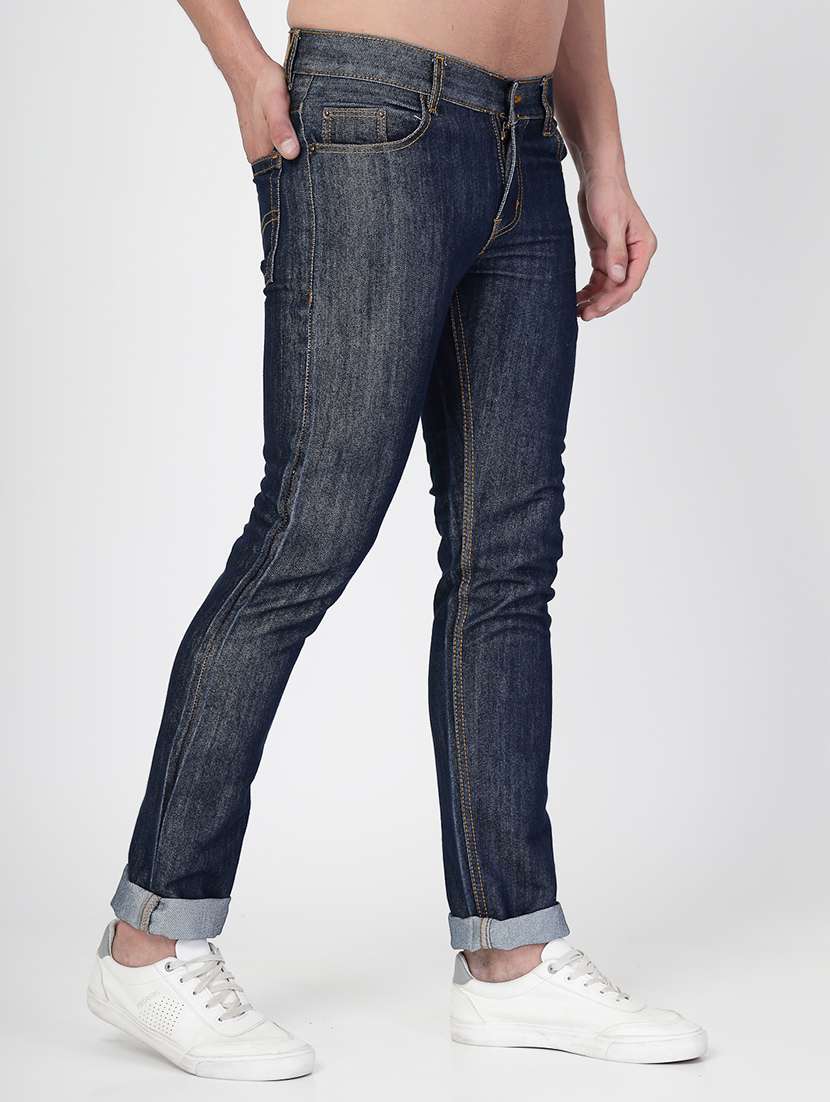 men washed mid rise denim jeans - 21526642 -  Standard Image - 2