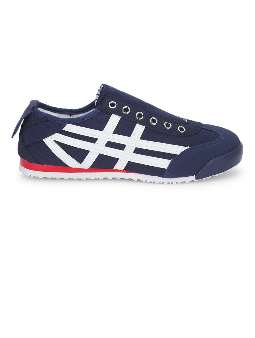 women navy blue lace-up sneaker - 21526657 - Standard Image - 2