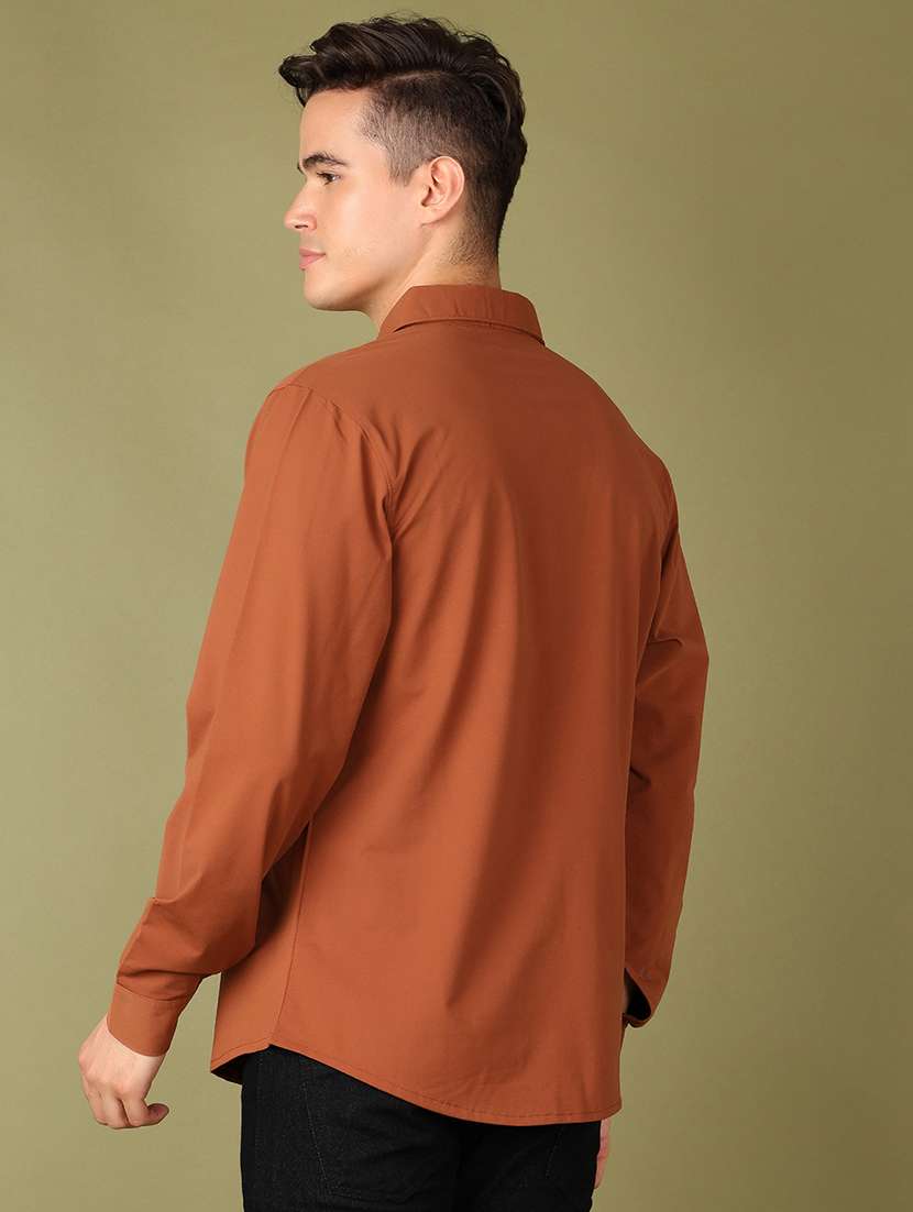 men solid long sleeve casual shirt - 21527388 -  Standard Image - 2