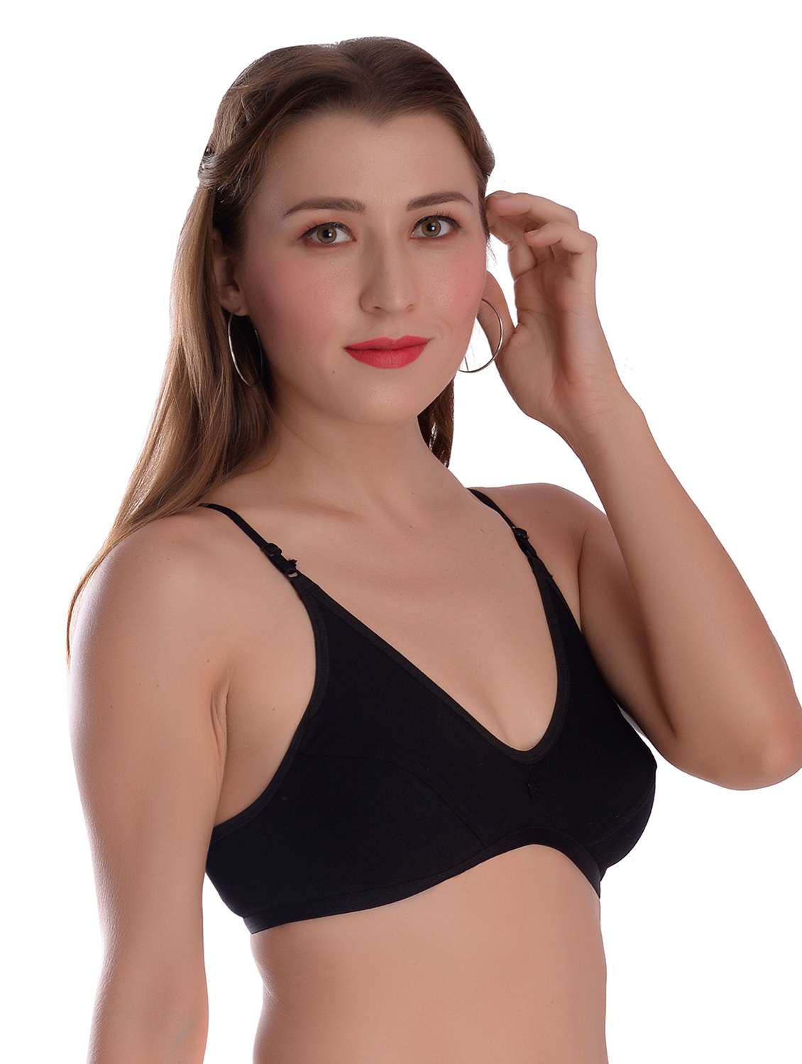 pack of 3 black hosiery t-shirt bra - 21527771 -  Standard Image - 2