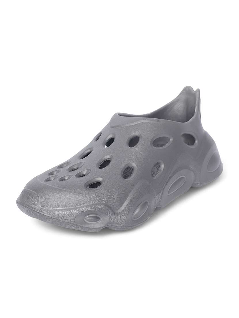 women solid grey clogs - 21527817 -  Standard Image - 2