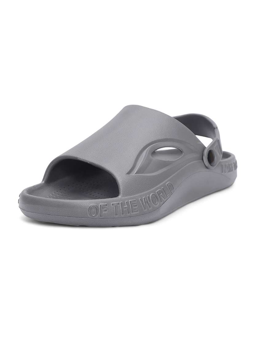 women grey solid clogs - 21527825 -  Standard Image - 2