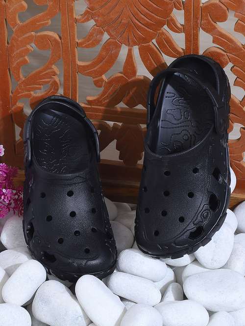 women black solid clogs - 21527834 - Standard Image - 0