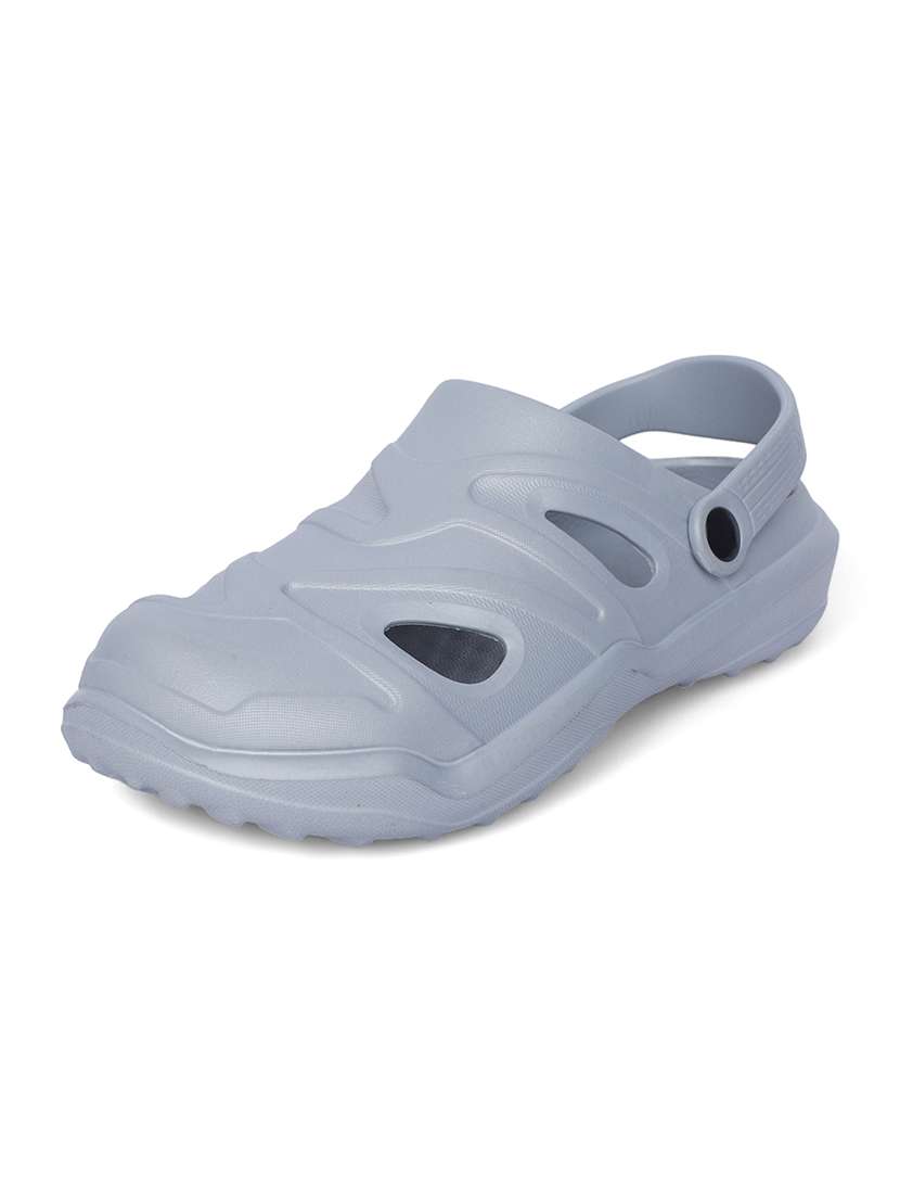 women grey solid clogs - 21527839 -  Standard Image - 2