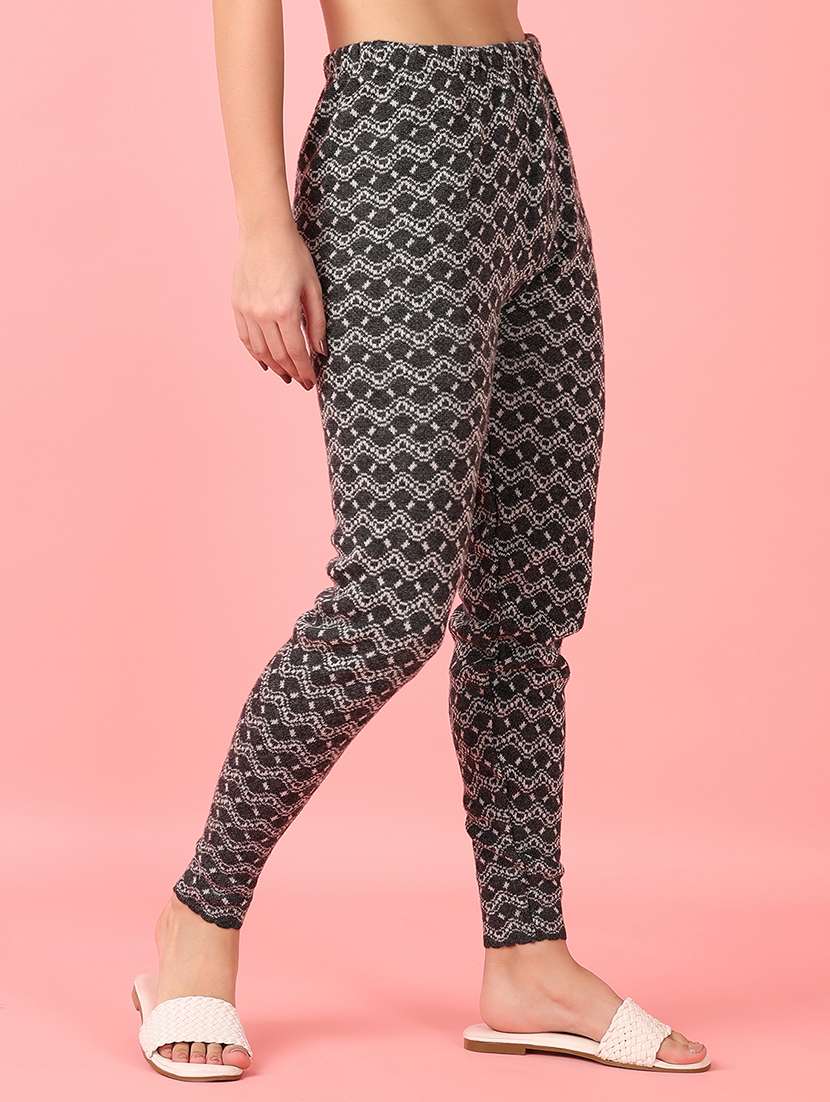 women self design woolen legging - 21528141 -  Standard Image - 2