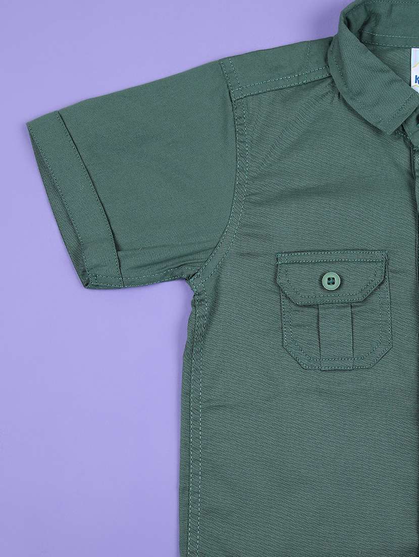 boys short sleeves solid shirt - 21528147 - Standard Image - 2