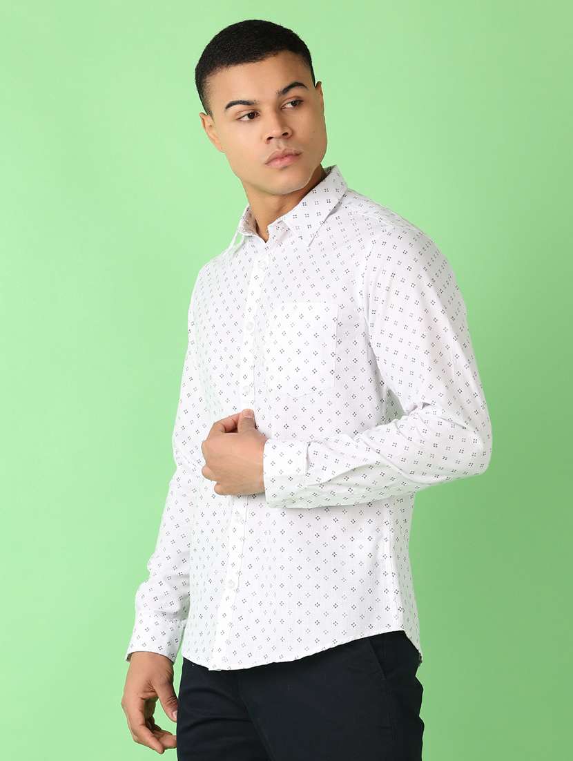 men printed long sleeve casual shirt - 21528178 -  Standard Image - 2