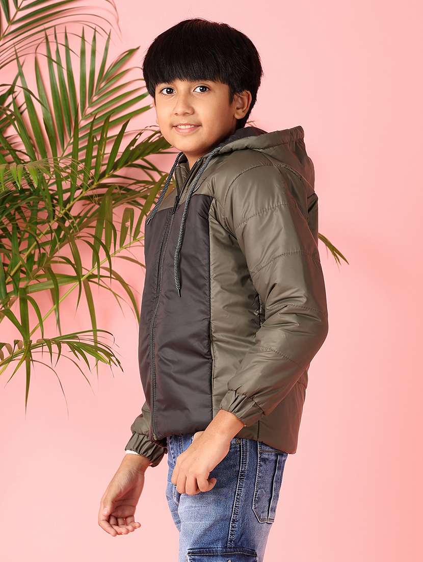 boys color block long sleeve bomber jacket - 21528804 -  Standard Image - 2