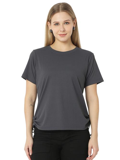 women solids round neck top - 21529254 -  Standard Image - 0