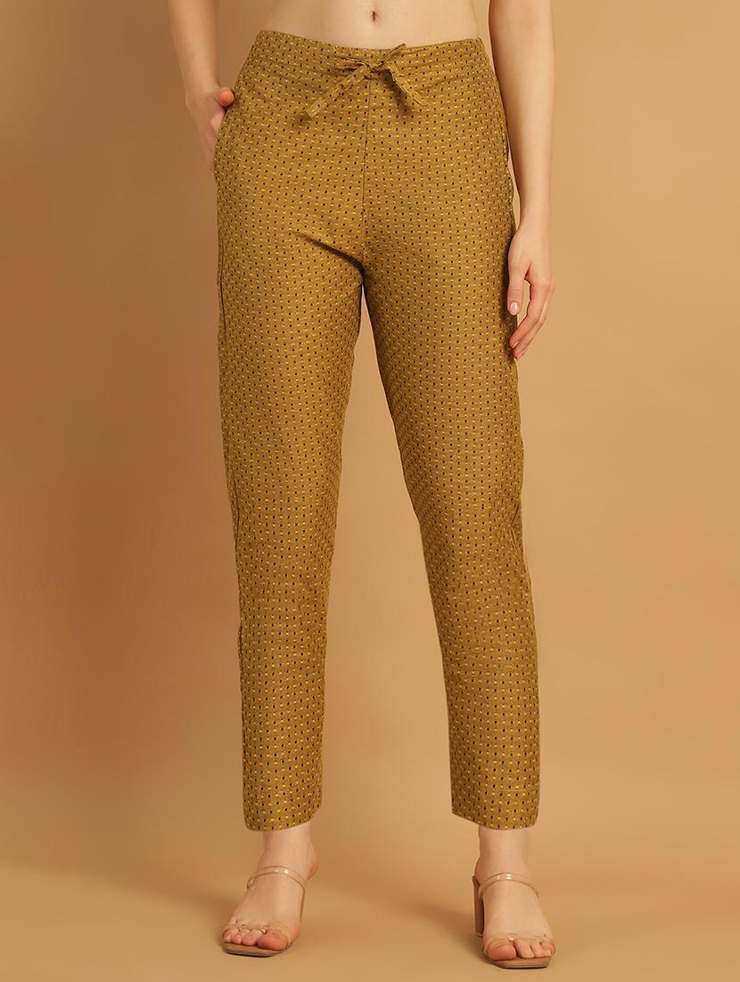 women printed ankle length flat front trouser - 21529354 - Zoom Image - 0